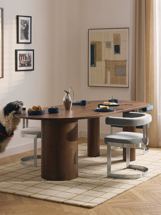 Dunia Oval Oak Dining Table, in Various Sizes