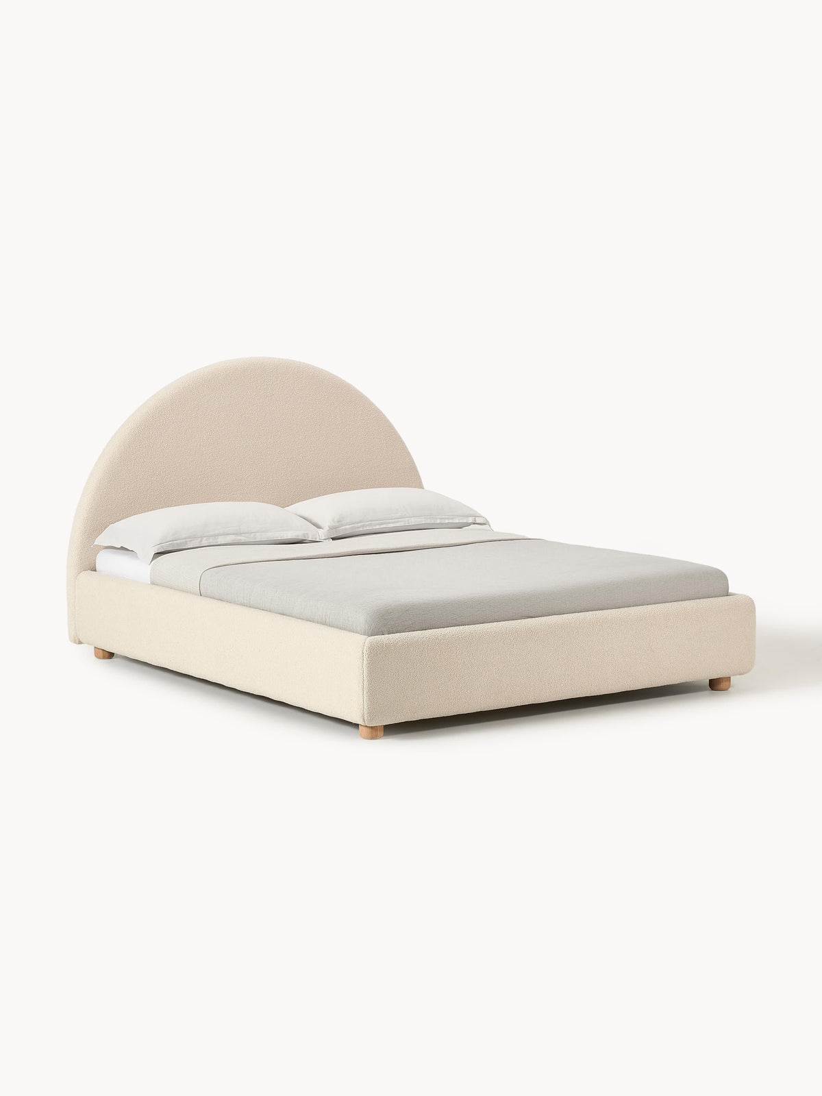 Ebba Upholstered Bed, Teddy