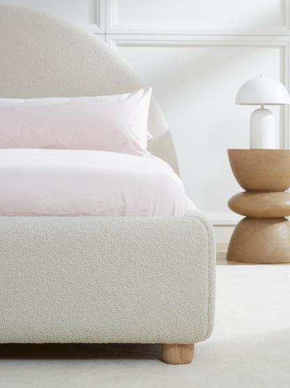 Ebba Upholstered Bed, Teddy