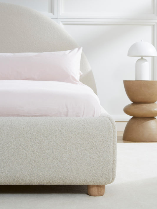 Ebba Upholstered Bed, Teddy