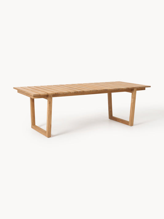 Eiko Teak Wood Garden Table, 229 x 100 cm