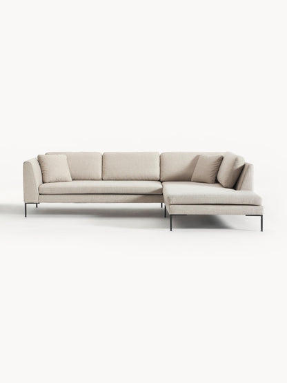 Emma Corner Sofa, Metal Legs