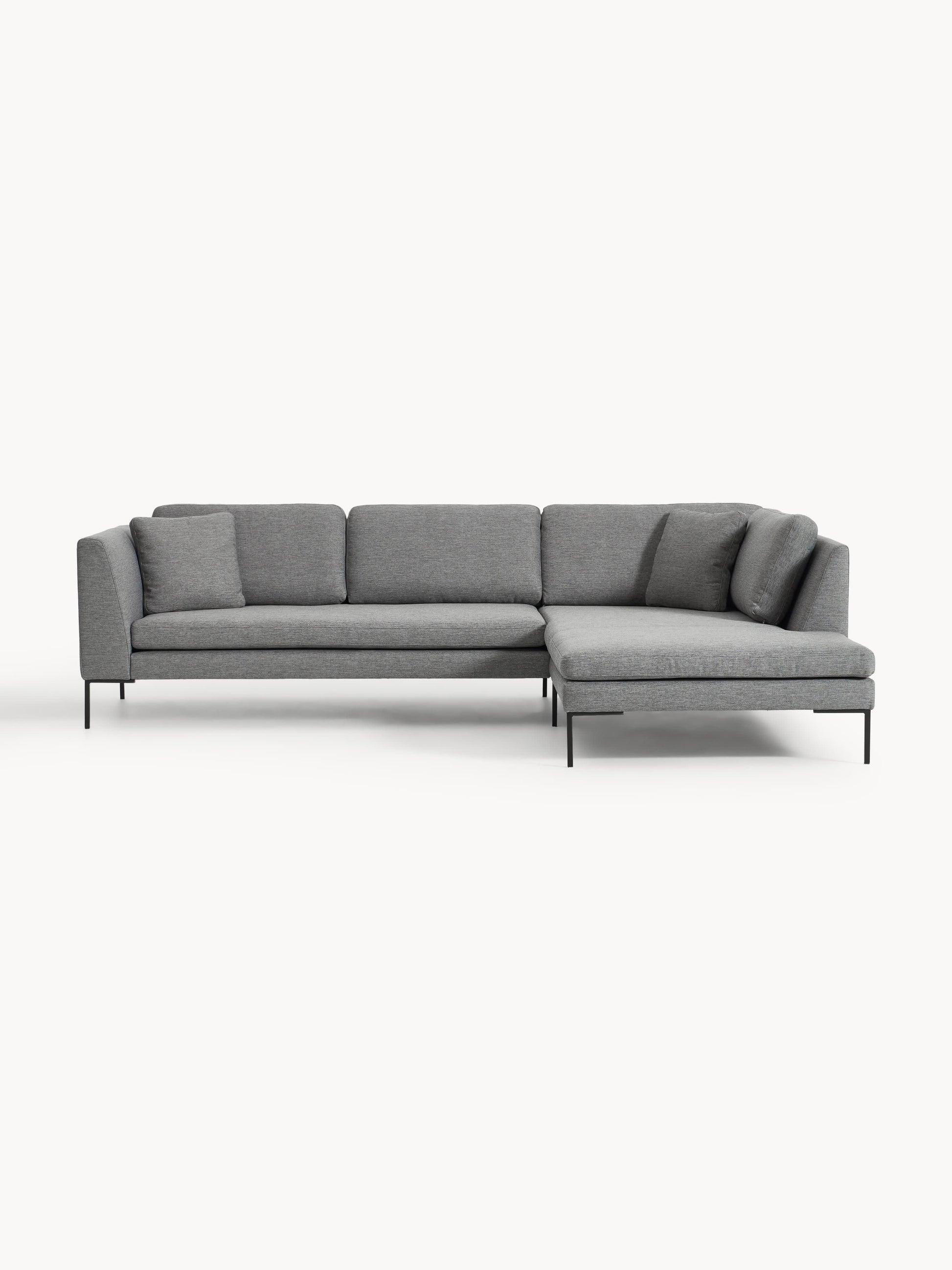 Emma Corner Sofa, Metal Legs