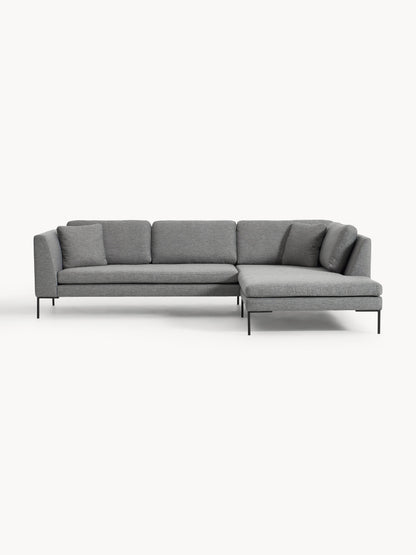 Emma Corner Sofa, Metal Legs