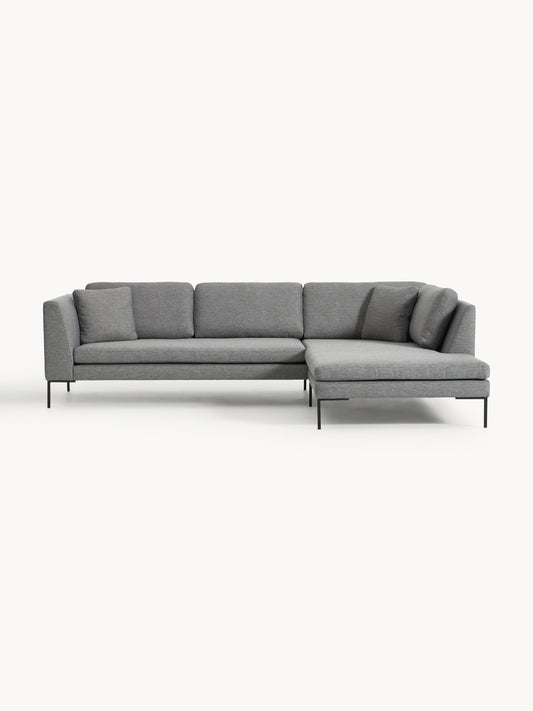 Emma Corner Sofa, Metal Legs