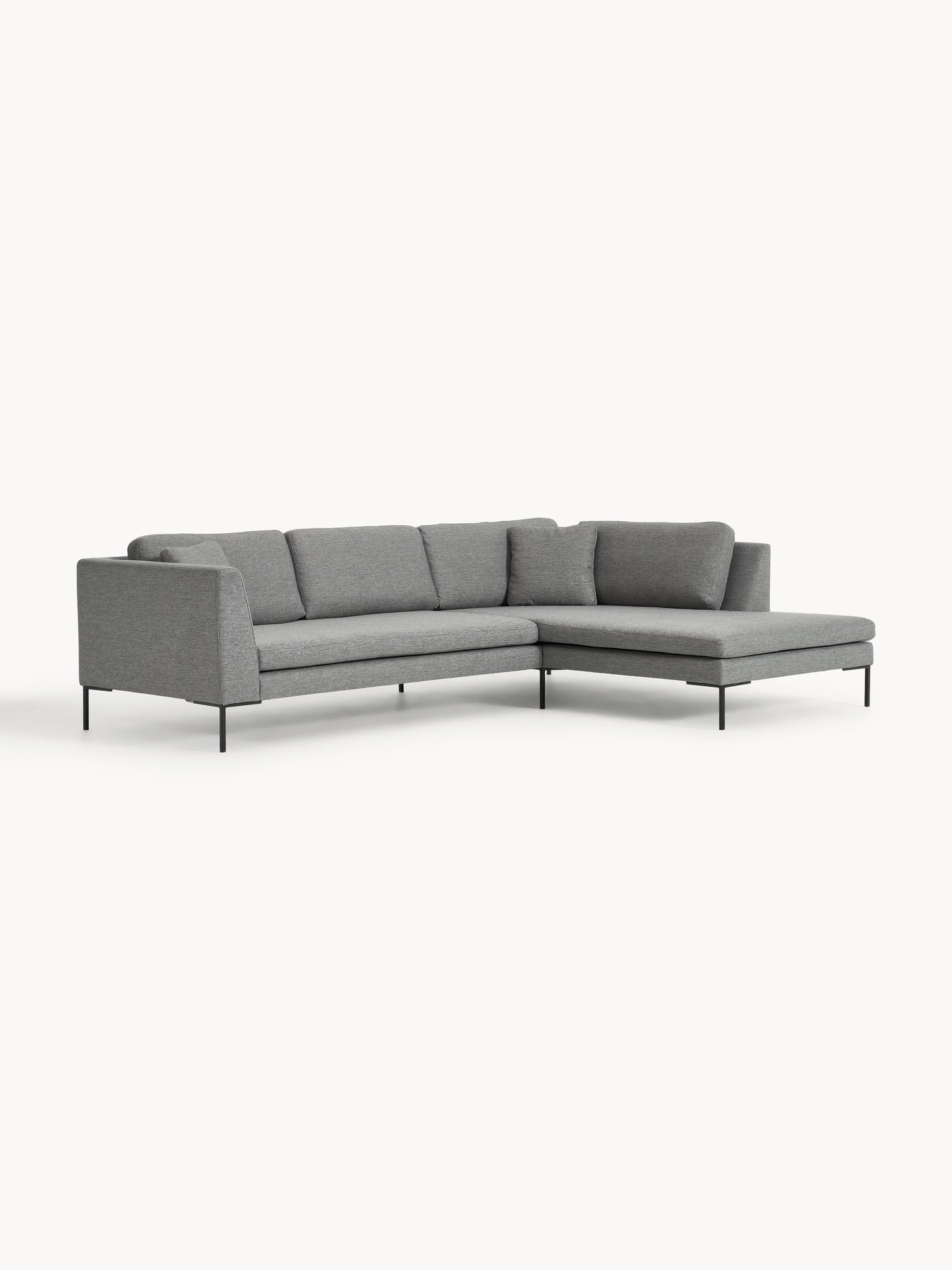 Emma Corner Sofa, Metal Legs