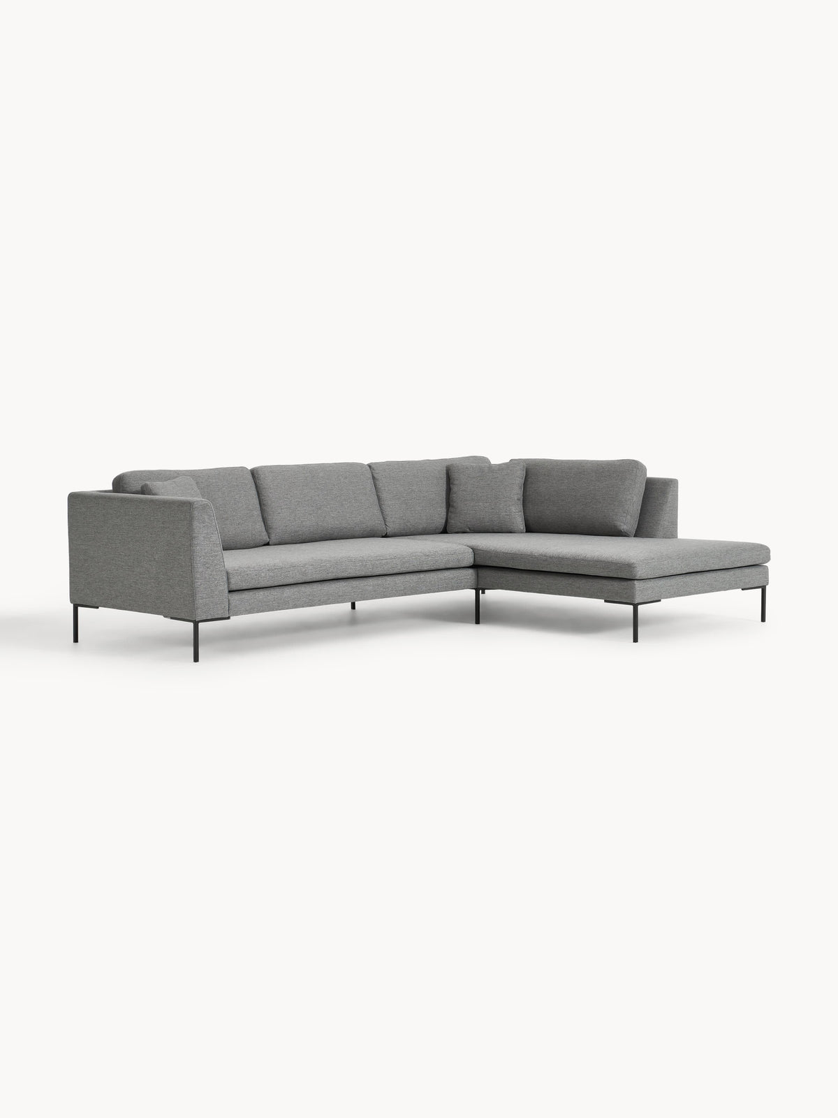 Emma Corner Sofa, Metal Legs