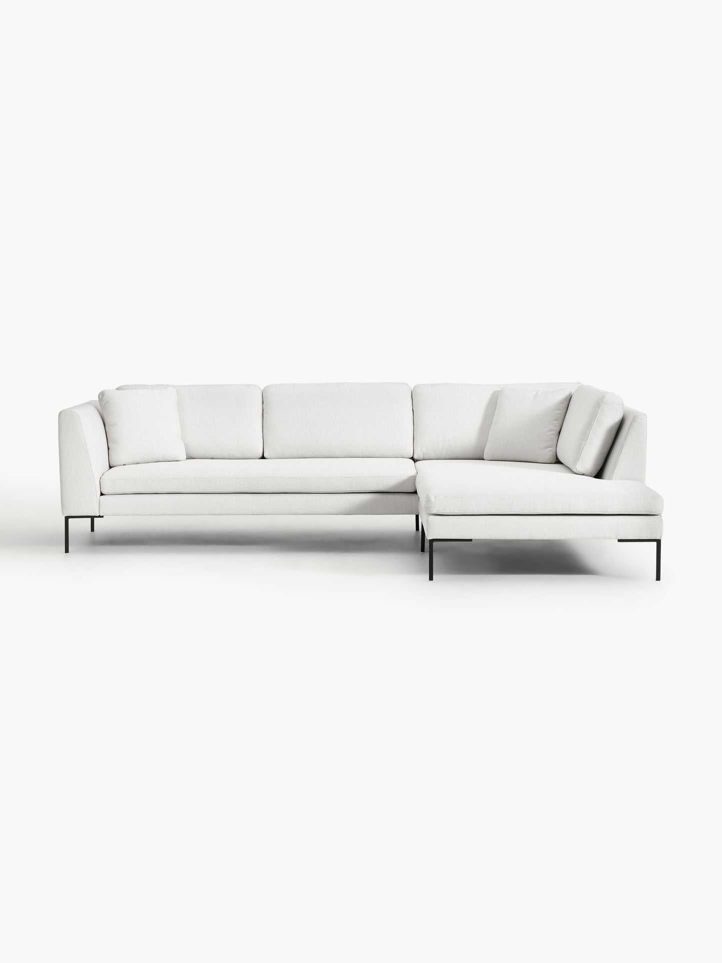 Emma Corner Sofa, Metal Legs