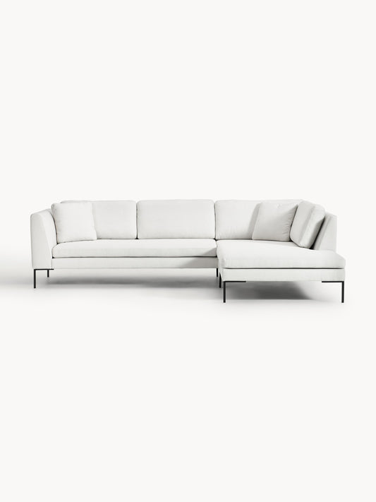Emma Corner Sofa, Metal Legs