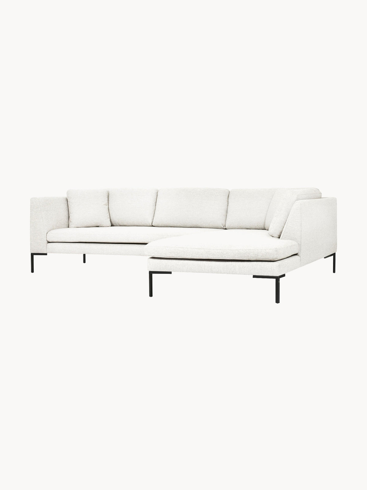 Emma Corner Sofa, Metal Legs