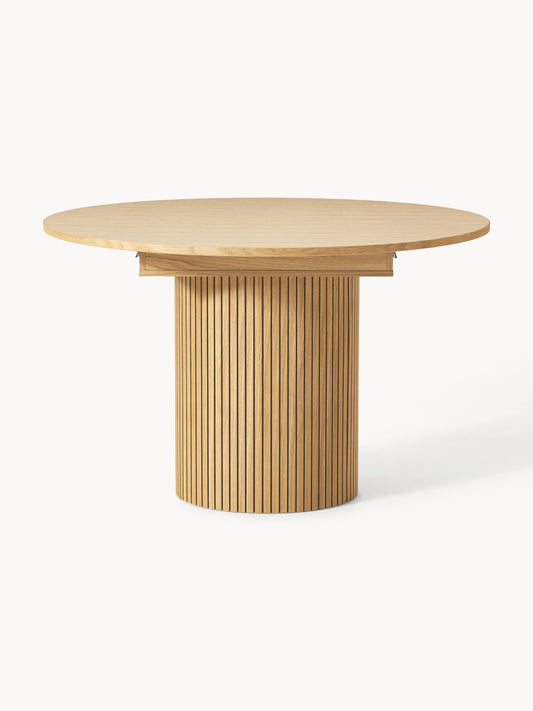 Filo Extending Dining Table, Grooved Texture, 120 - 160 x 75 cm