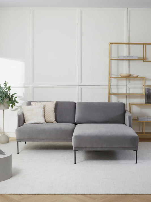 Fluente Small Corner Sofa in Velvet