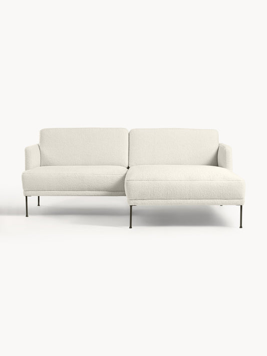 Fluente Small Teddy Fabric Corner Sofa