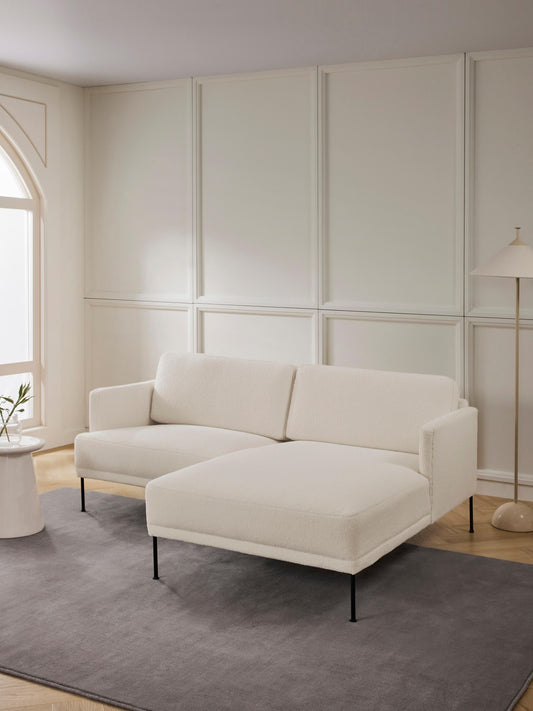 Fluente Small Teddy Fabric Corner Sofa