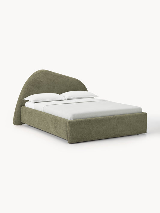 Gary Upholstered Bed, Bouclé