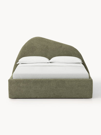 Gary Upholstered Bed, Bouclé