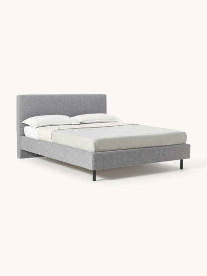 Giulia Upholstered Bed on Wooden Feet