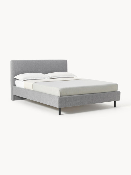 Giulia Upholstered Bed on Wooden Feet