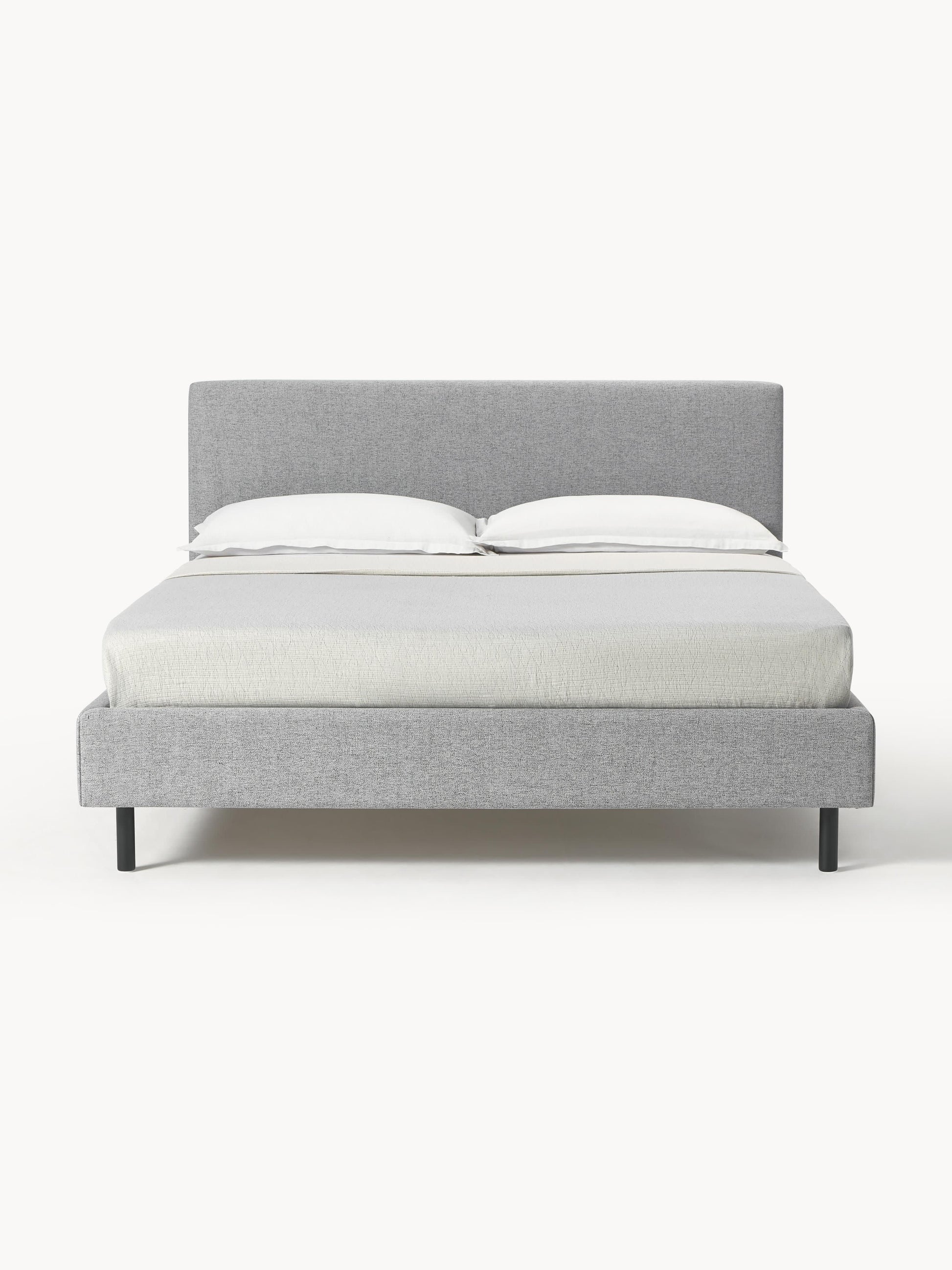 Giulia Upholstered Bed on Wooden Feet