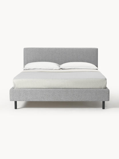 Giulia Upholstered Bed on Wooden Feet