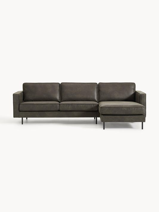 Hunter Corner Sofa, Leather, 3-Seater