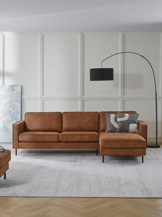 Hunter Corner Sofa, Leather, 3-Seater