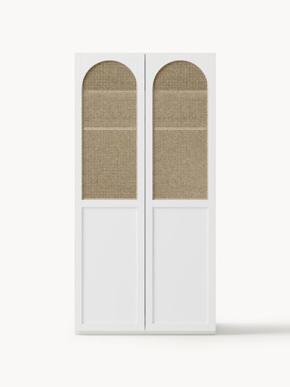 Jeanne Hinged-Door Wardrobe, Modular, 100 cm Wide, in Various Sizes