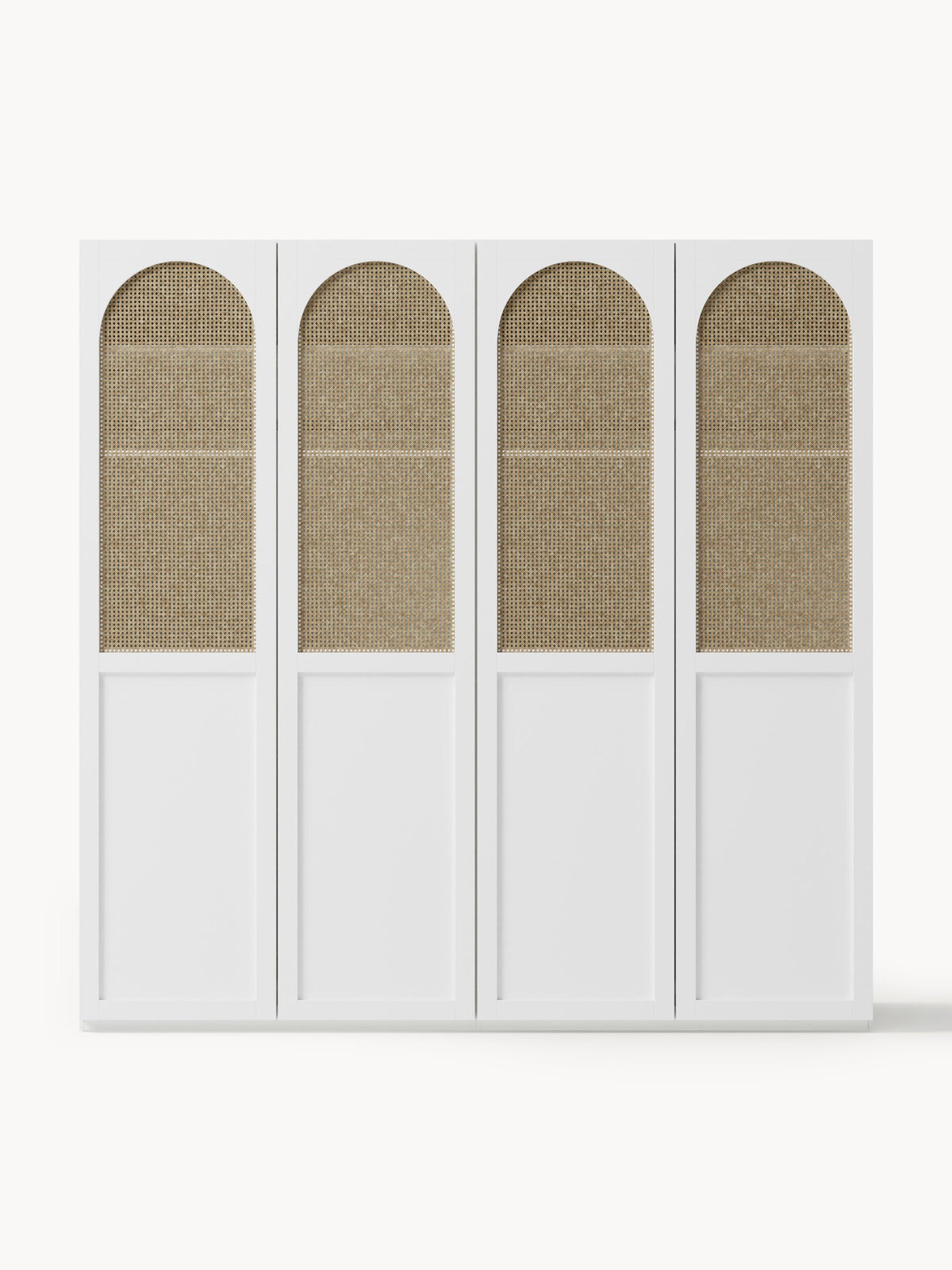 Jeanne Hinged-Door Wardrobe, Modular, 200 cm Wide, in Various Sizes