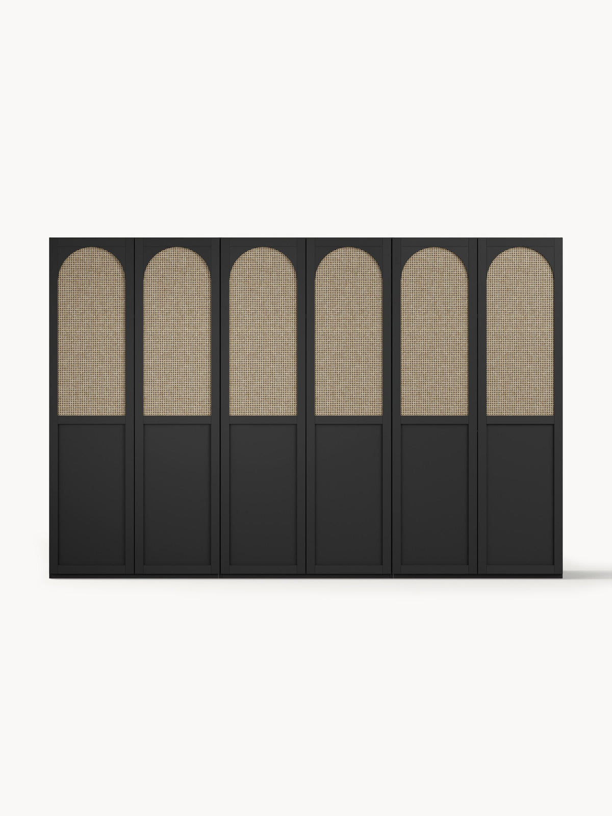 Jeanne Hinged-Door Wardrobe, Modular, 300 cm Wide, in Various Sizes