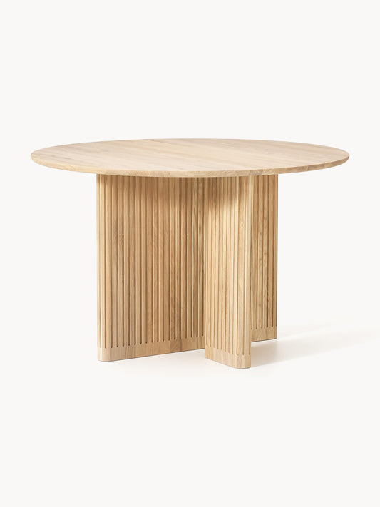 Jolka Round Oak Dining Table, Ø 120 cm