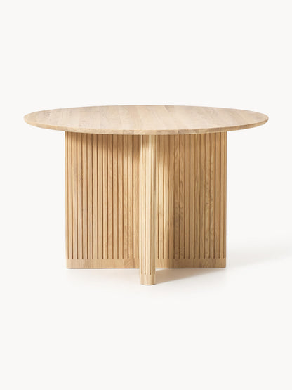 Jolka Round Oak Dining Table, Ø 120 cm