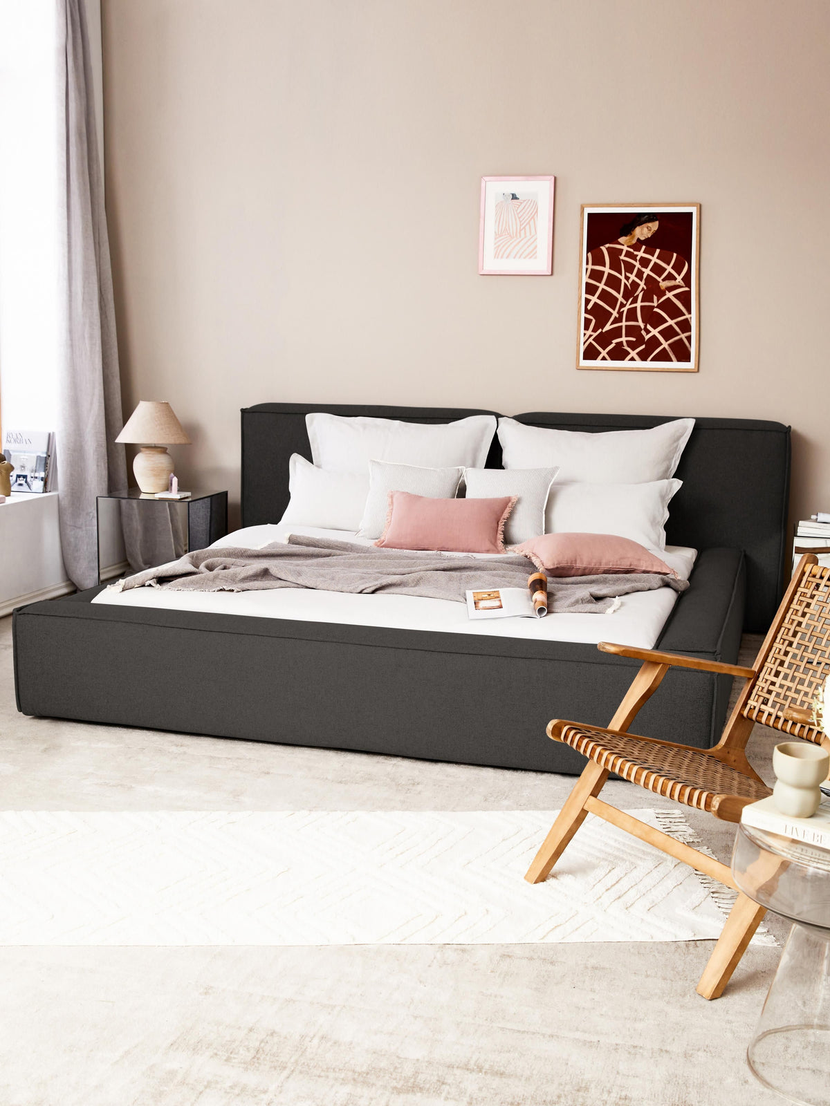 Lennon Bed with Upholstery
