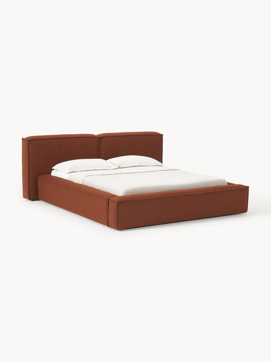 Lennon Bouclé Storage Bed, Upholstered