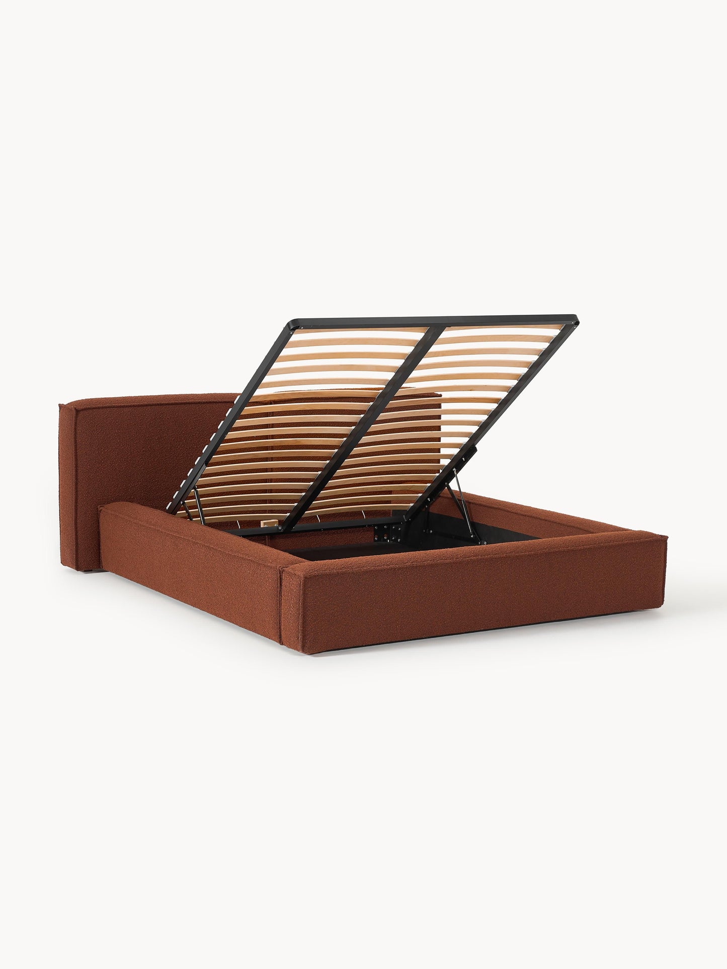 Lennon Bouclé Storage Bed, Upholstered