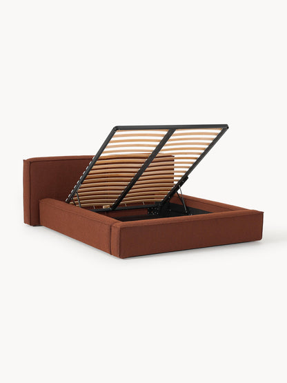 Lennon Bouclé Storage Bed, Upholstered