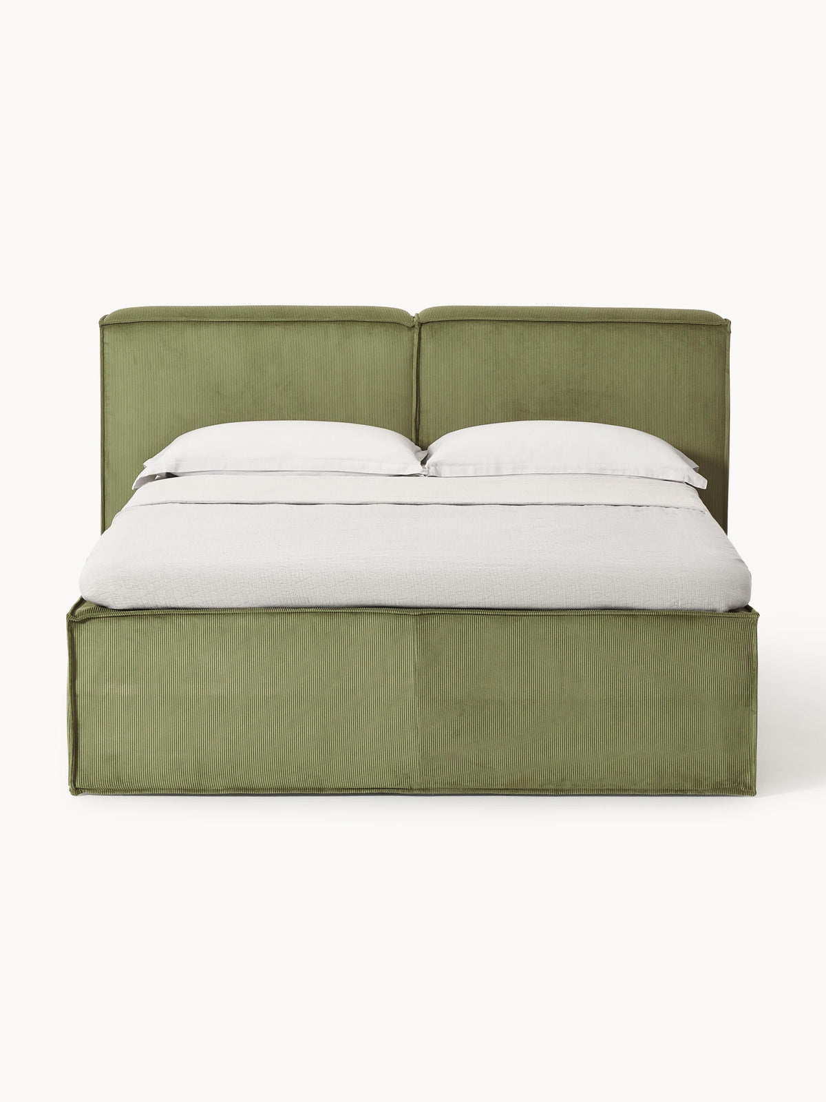 Lennon Box Spring Bed, Corduroy