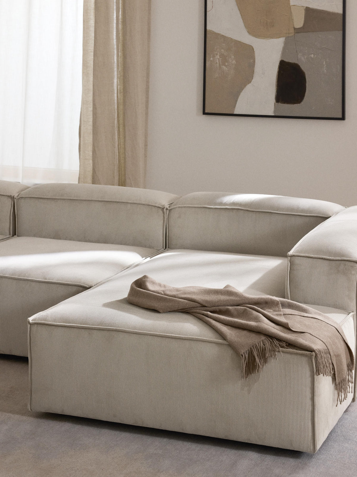 Lennon Corduroy Ottoman Corner Module