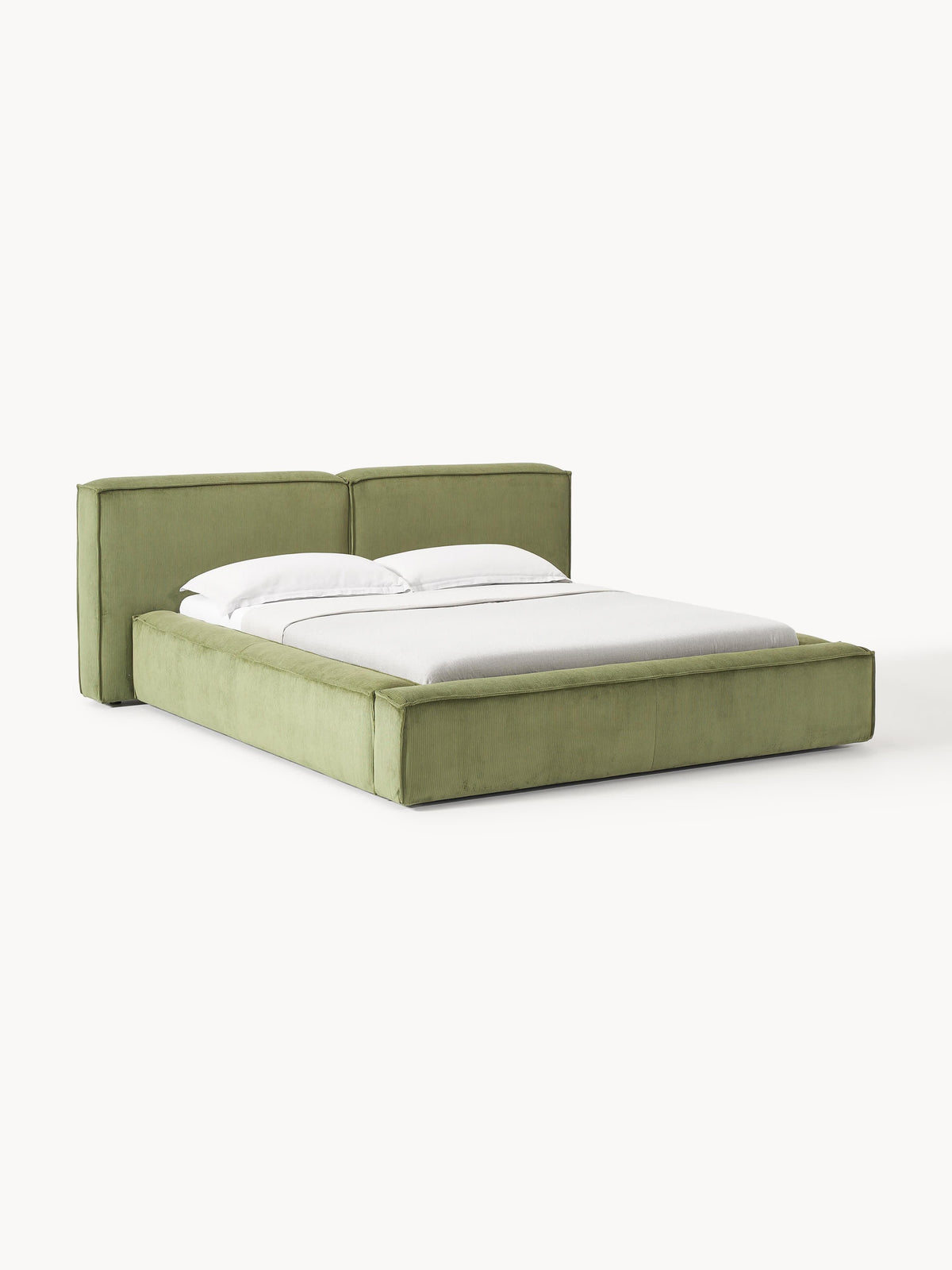 Lennon Corduroy Storage Bed, Upholstered