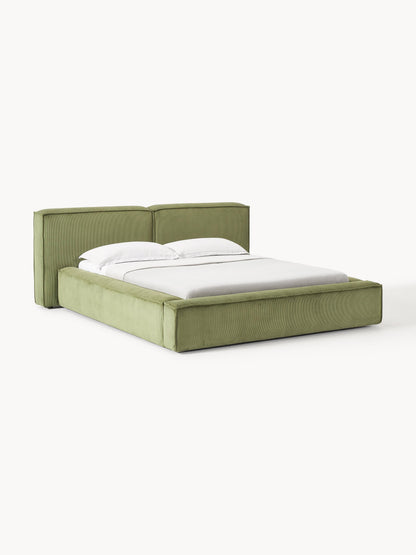 Lennon Corduroy Storage Bed, Upholstered