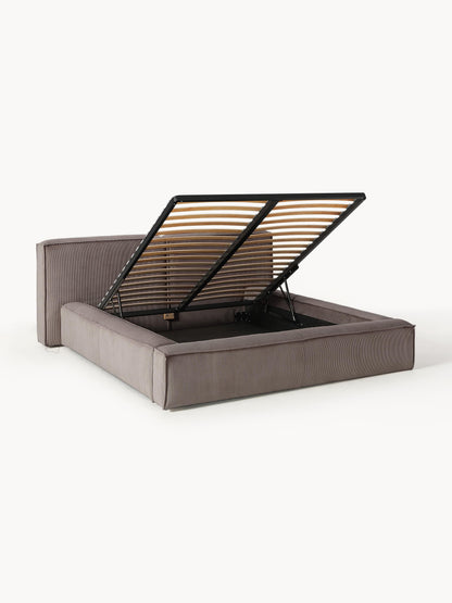 Lennon Corduroy Storage Bed, Upholstered
