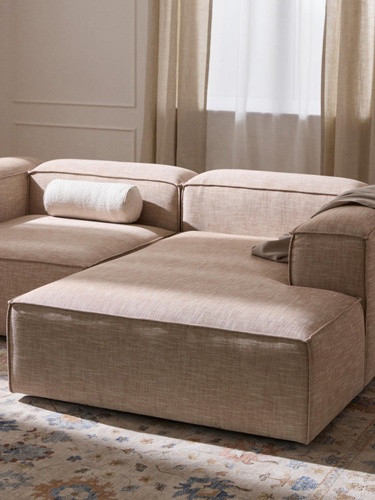 Lennon Linen Blend Ottoman Corner Module
