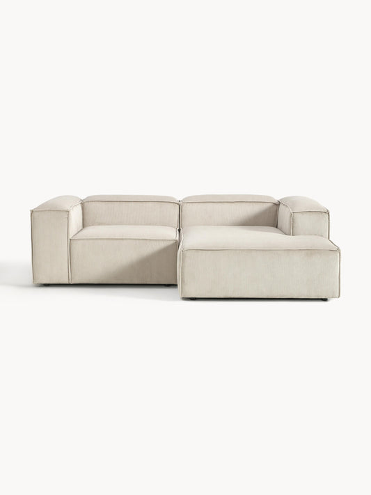 Lennon Modular Corduroy Corner Sofa, 2-Seater