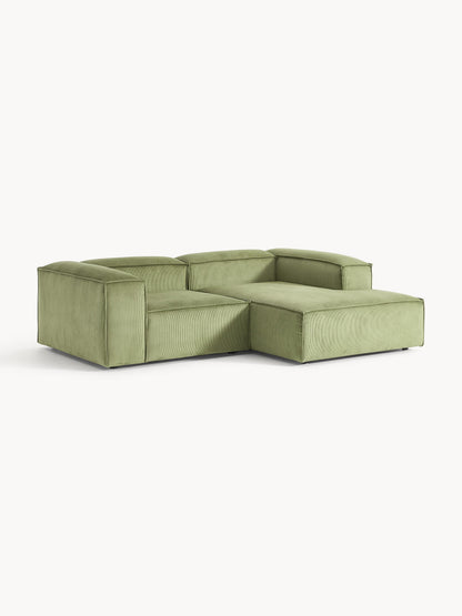 Lennon Modular Corduroy Corner Sofa, 2-Seater