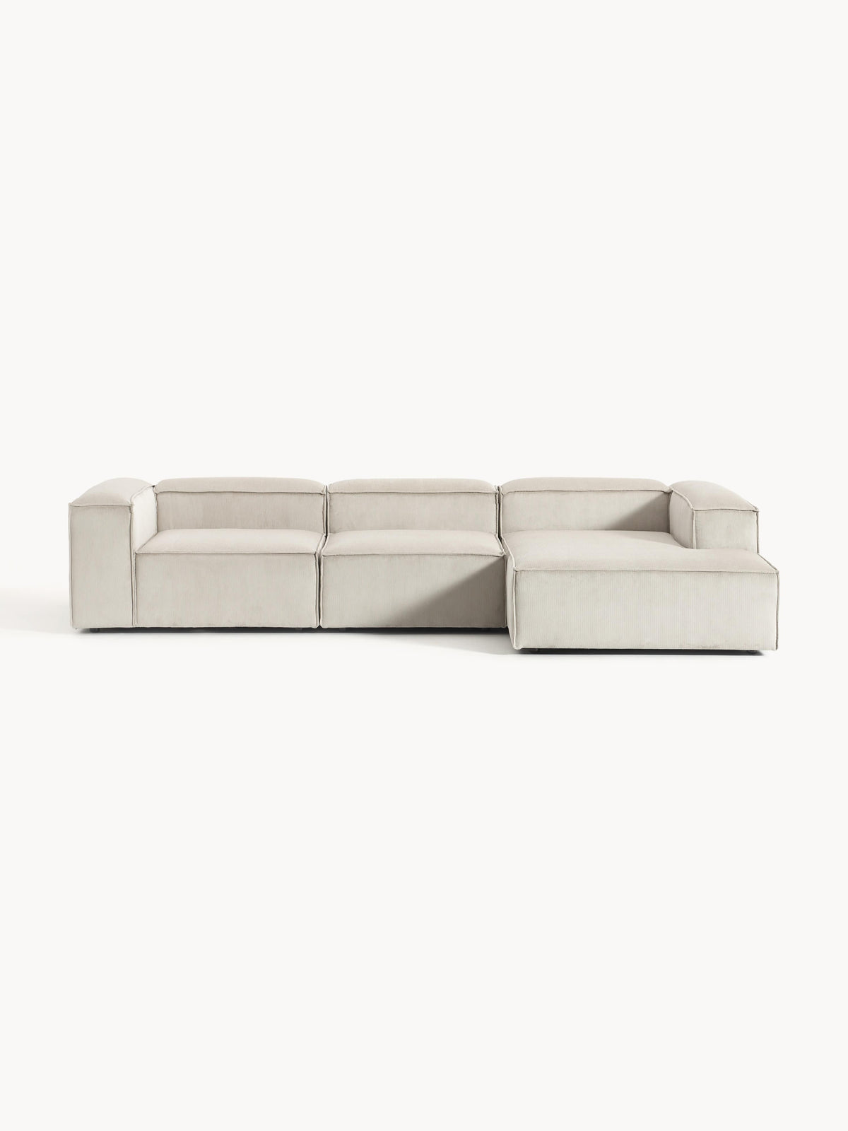 Lennon Modular Corduroy Corner Sofa, 4-Seater