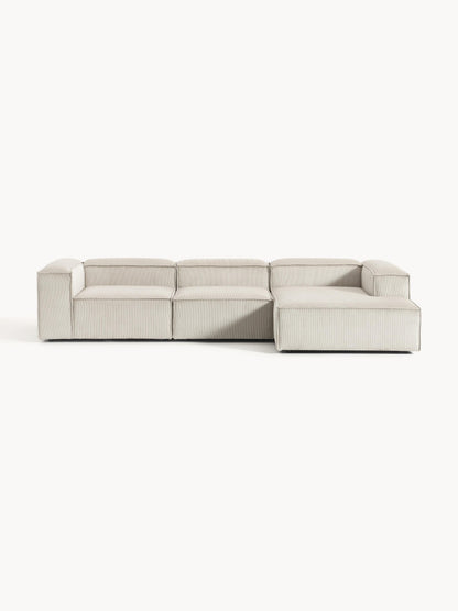 Lennon Modular Corduroy Corner Sofa, 4-Seater