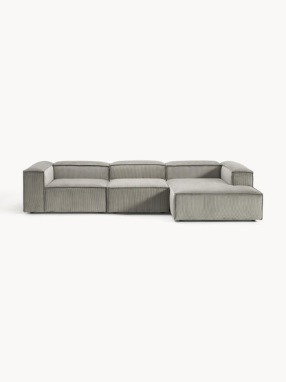 Lennon Modular Corduroy Corner Sofa, 4-Seater
