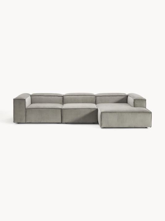 Lennon Modular Corduroy Corner Sofa, 4-Seater