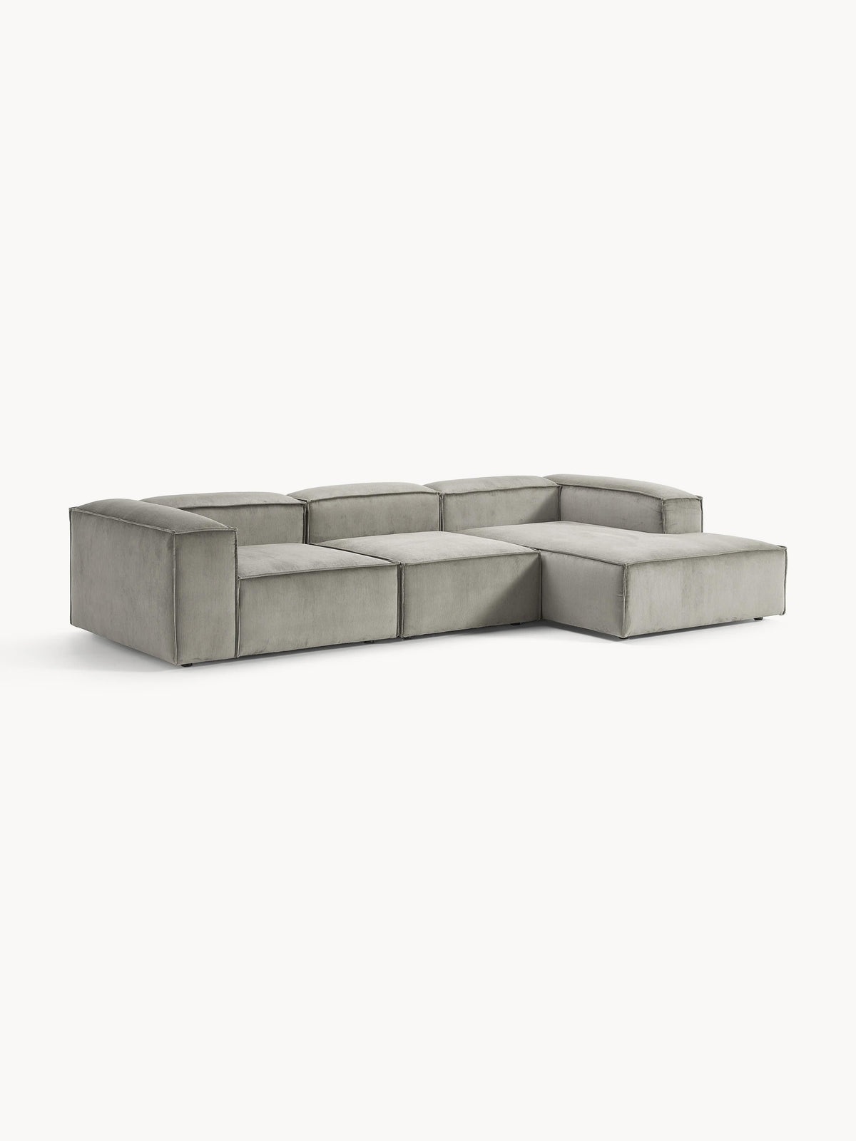 Lennon Modular Corduroy Corner Sofa, 4-Seater