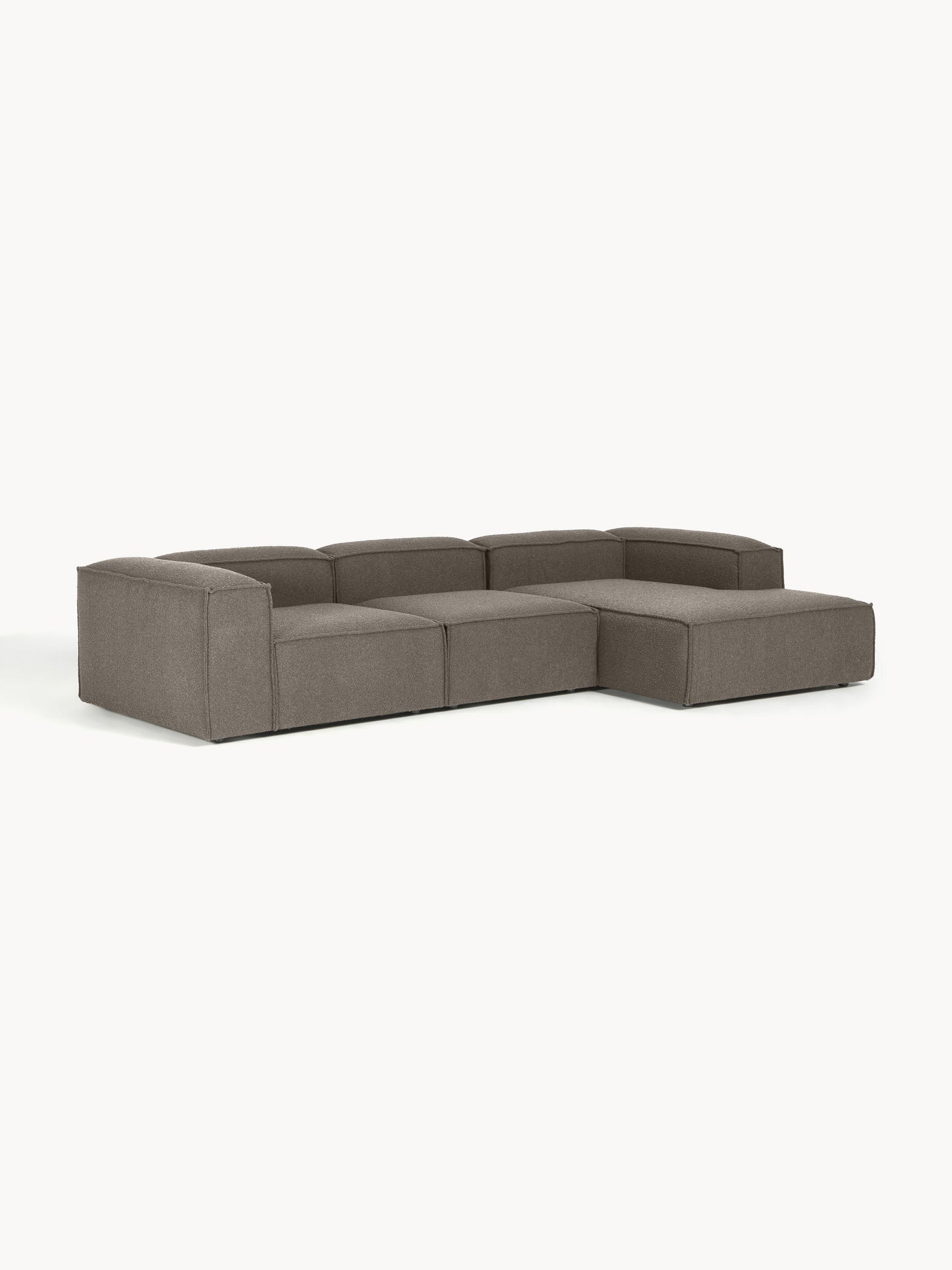 Lennon Modular Corner Sofa, Bouclé, 4-Seater