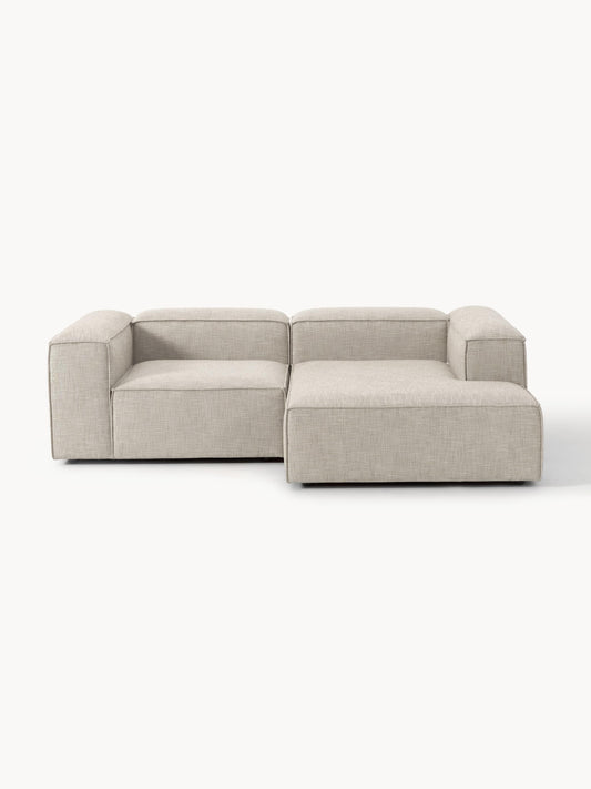 Lennon Modular Linen Blend Corner Sofa, 2-Seater